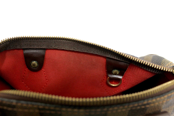 Louis Vuitton Damier Ebene Speedy 25 Hand Bag