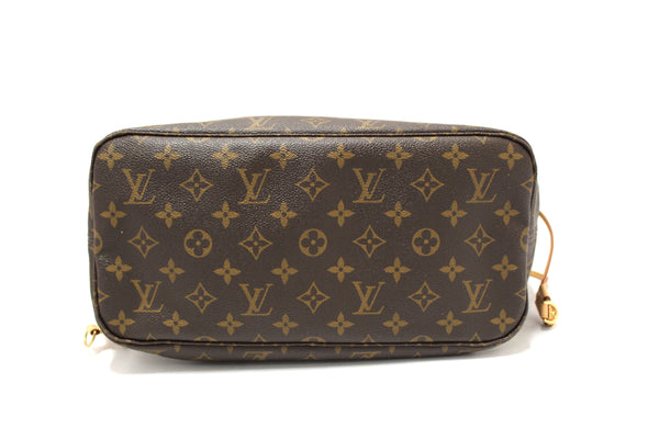 Louis Vuitton Classic Monogram Neverfull MM Tote Shoulder Bag