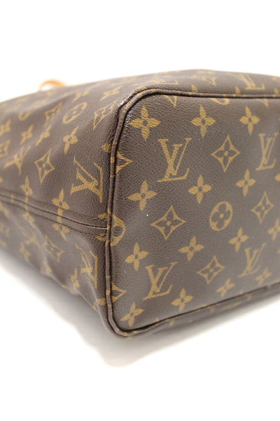 Authentic Louis Vuitton Classic Monogram Neverfull MM Tote Shoulder Bag