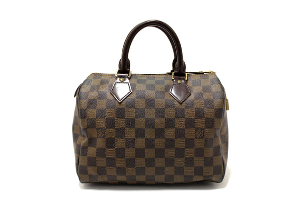 Louis Vuitton Damier Ebene Speedy 25 Hand Bag