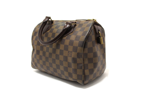 Louis Vuitton Damier Ebene Speedy 25 Hand Bag