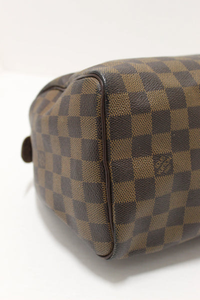 Louis Vuitton Damier Ebene Speedy 25 Hand Bag