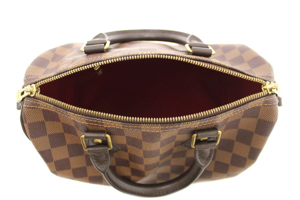 Louis Vuitton Damier Ebene Speedy 25 Bandouliere Bag