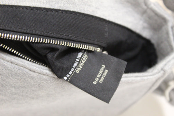 NEW Fendi x Marc Jacobs Grey Jersey Logo Medium Baguette Shoulder Bag