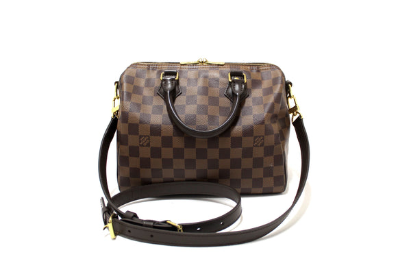 Louis Vuitton Damier Ebene Speedy 25 Bandouliere Bag