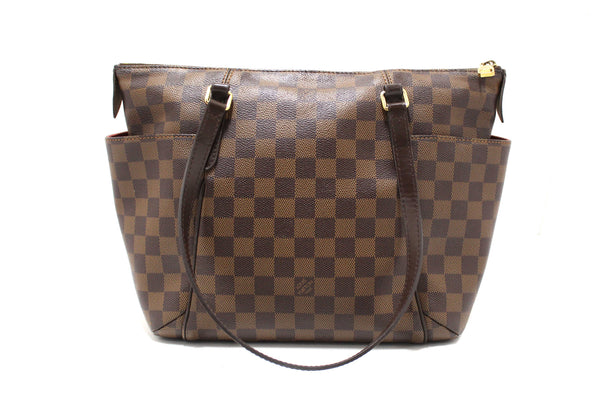 Louis Vuitton Damier Ebene Totally PM Shoulder Tote Bag