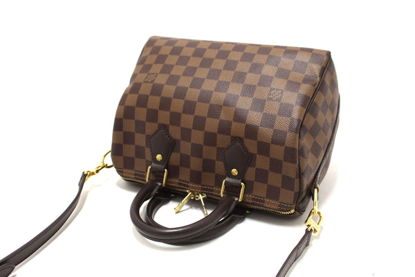 Louis Vuitton Damier Ebene Speedy 25 Bandouliere Bag