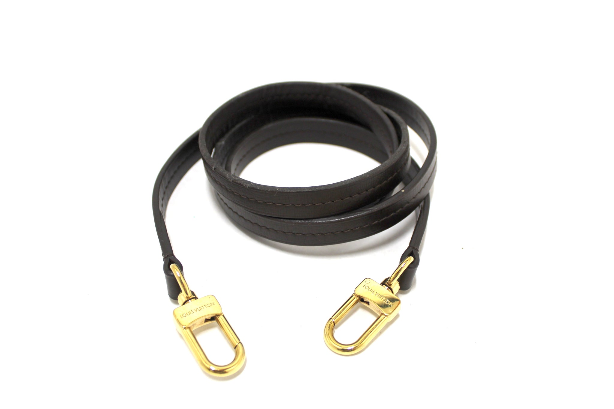 Louis Vuitton Brown Leather Bag Strap