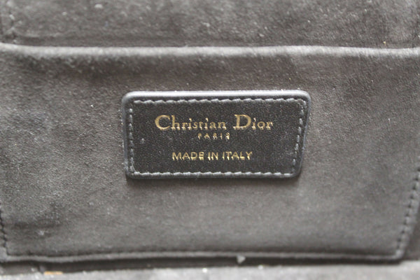 Christian Dior Black Lambskin Small Diortravel Vanity Case Crossbody Bag