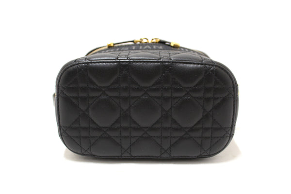 CHRISTIAN DIOR Christian Dior Black Lambskin Small Diortravel Vanity C | Italystation.com - Shop Now at italystation.com