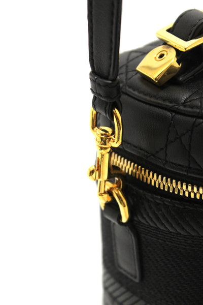 CHRISTIAN DIOR Christian Dior Black Lambskin Small Diortravel Vanity C | Italystation.com - Shop Now at italystation.com