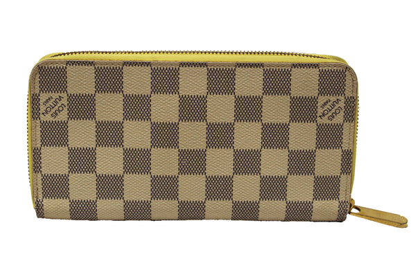 Louis Vuitton Damier Azur Canvas Zippy with Brown Interior Wallet