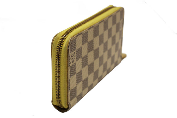 Louis Vuitton Damier Azur Canvas Zippy with Brown Interior Wallet