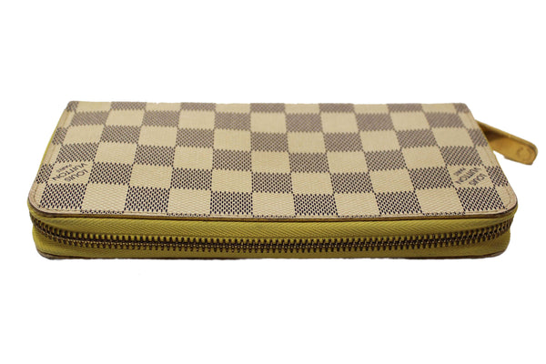 Louis Vuitton Damier Azur Canvas Zippy with Brown Interior Wallet