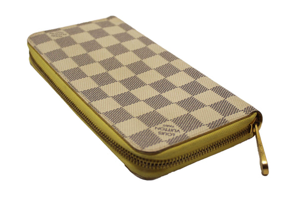 Louis Vuitton Damier Azur Canvas Zippy with Brown Interior Wallet