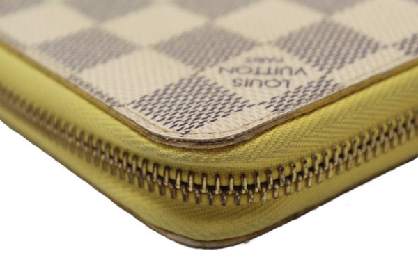 Louis Vuitton Damier Azur Canvas Zippy with Brown Interior Wallet