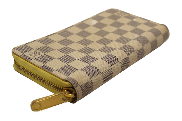 Louis Vuitton Damier Azur Canvas Zippy with Brown Interior Wallet