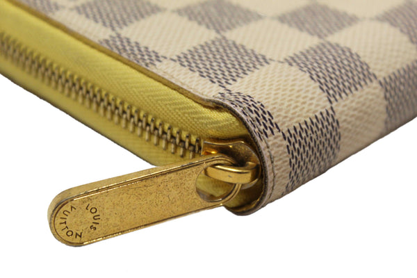 Louis Vuitton Damier Azur Canvas Zippy with Brown Interior Wallet