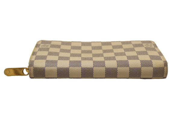 Louis Vuitton Damier Azur Canvas Zippy with Brown Interior Wallet