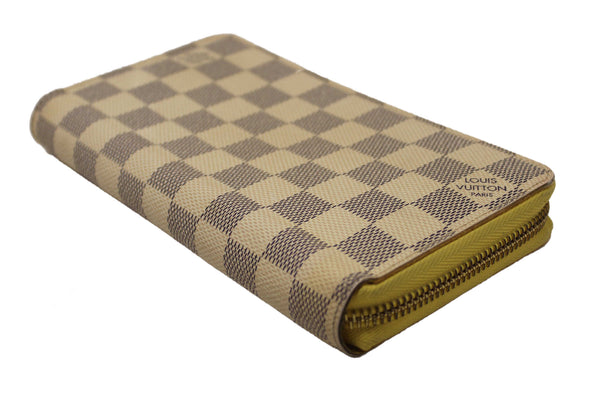 Louis Vuitton Damier Azur Canvas Zippy with Brown Interior Wallet