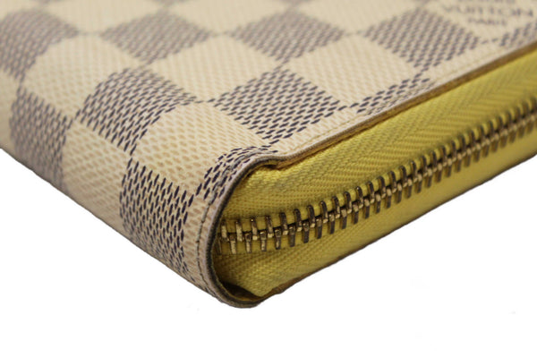 Louis Vuitton Damier Azur Canvas Zippy with Brown Interior Wallet