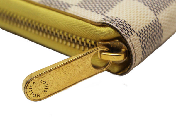 Louis Vuitton Damier Azur Canvas Zippy with Brown Interior Wallet