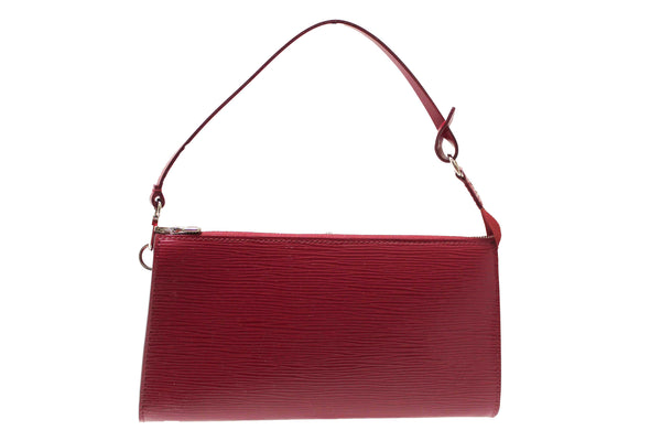 Louis Vuitton Fuchsia Epi Leather Pochette Clutch Bag