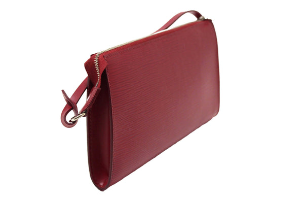 Louis Vuitton Fuchsia Epi Leather Pochette Clutch Bag