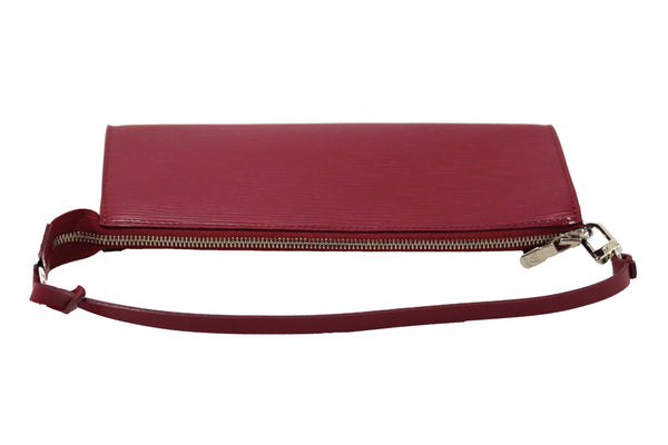 Louis Vuitton Fuchsia Epi Leather Pochette Clutch Bag