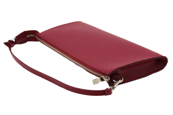 Louis Vuitton Fuchsia Epi Leather Pochette Clutch Bag