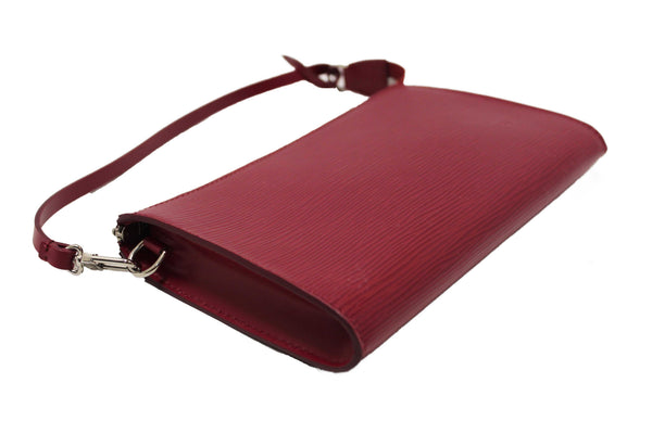 Louis Vuitton Fuchsia Epi Leather Pochette Clutch Bag