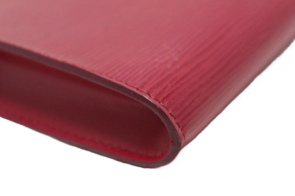 Louis Vuitton Fuchsia Epi Leather Pochette Clutch Bag