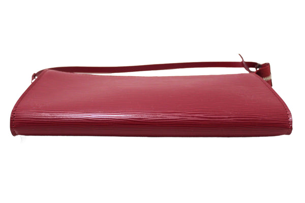 Louis Vuitton Fuchsia Epi Leather Pochette Clutch Bag