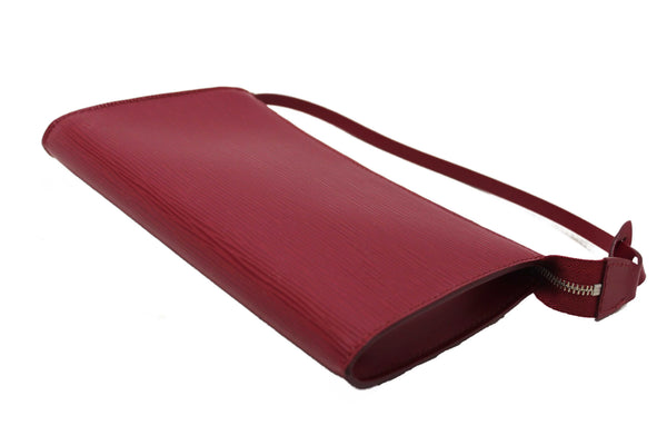 Louis Vuitton Fuchsia Epi Leather Pochette Clutch Bag