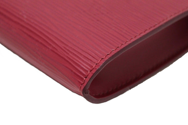 Louis Vuitton Fuchsia Epi Leather Pochette Clutch Bag