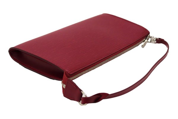 Louis Vuitton Fuchsia Epi Leather Pochette Clutch Bag