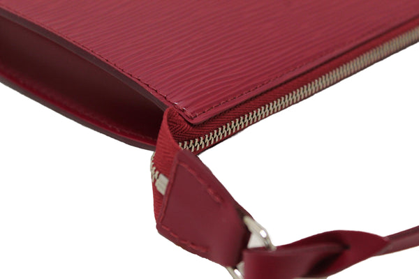 Louis Vuitton Fuchsia Epi Leather Pochette Clutch Bag