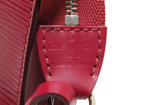 Louis Vuitton Fuchsia Epi Leather Pochette Clutch Bag