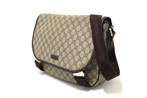 Gucci Vintage GG Supreme Canvas Messenger Bag 201732