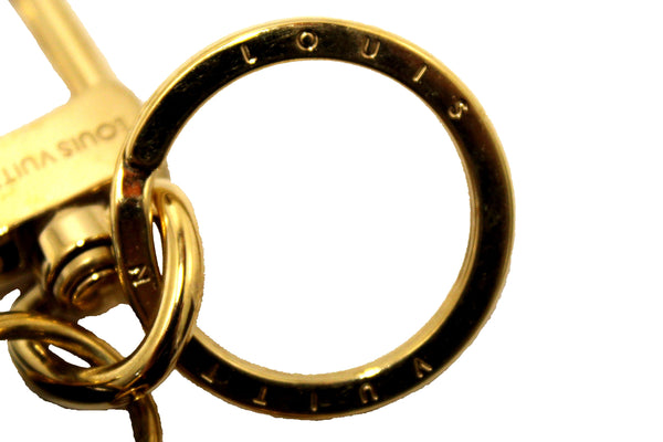 Louis Vuitton Blue/Pink Vernis Leather Valentine Heart Bag Charm Key Ring