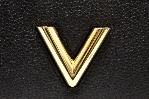 Louis Vuitton Black Taurillon Leather Twist One Handle MM Bag