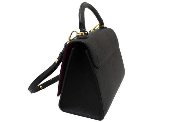 Louis Vuitton Black Taurillon Leather Twist One Handle MM Bag