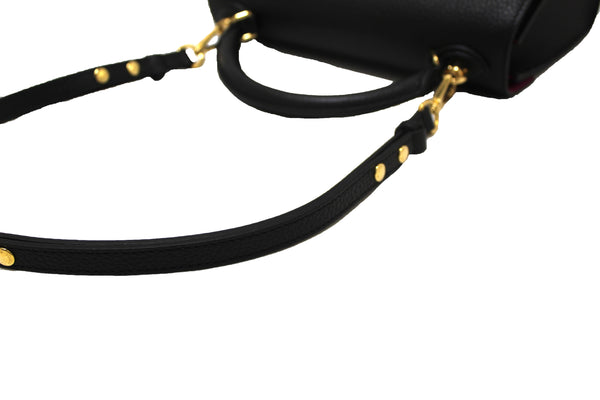 Louis Vuitton Black Taurillon Leather Twist One Handle MM Bag