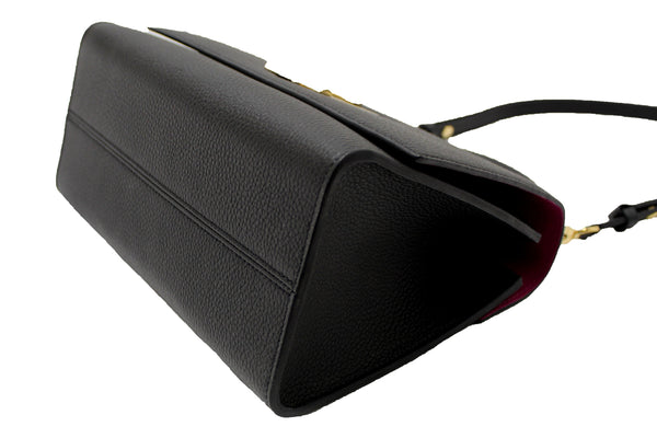 Louis Vuitton Black Taurillon Leather Twist One Handle MM Bag