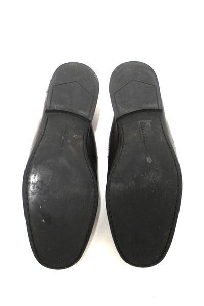 Salvatore Ferragamo Men's Brown Grandioso Calf Leather Loafer Dress Shoes size 8