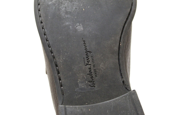 Salvatore Ferragamo Men's Brown Grandioso Calf Leather Loafer Dress Shoes size 8