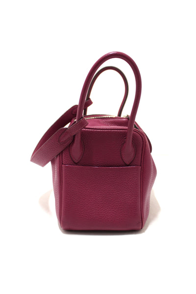 Hermes Rose Purple Togo Leather Lindy 26 Handbag/Shoulder Bag