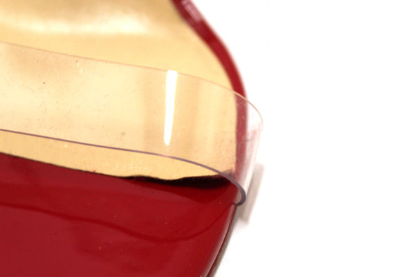 Christian Louboutin Red Patent Leather and TPU Just Nothing Mules 85 mm Size 37