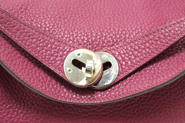 Hermes Rose Purple Togo Leather Lindy 26 Handbag/Shoulder Bag