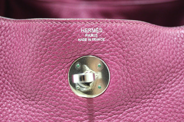 Hermes Rose Purple Togo Leather Lindy 26 Handbag/Shoulder Bag